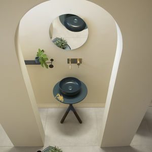 consola para lavabo de madera