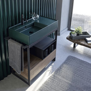 consola para lavabo de metal