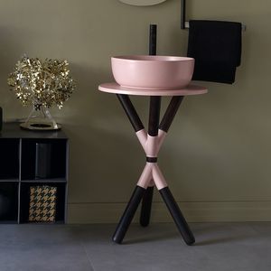 consola para lavabo de madera