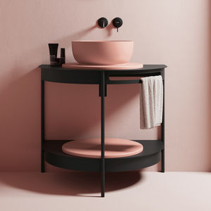 consola para lavabo de metal