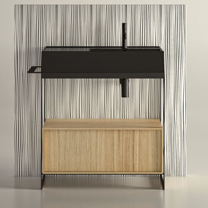 consola para lavabo de metal