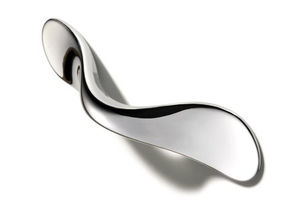 tirador para mueble de metal cromado