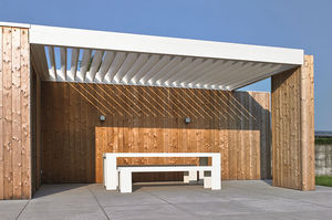 pérgola adosada