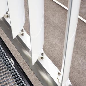 celosía con lamas de aluminio