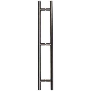 tirador de puerta para puerta de cristal / de acero inoxidable cepillado / contemporáneo