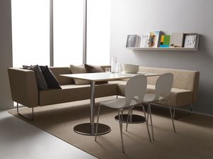 banqueta modular / contemporánea / de tejido / para espacio público