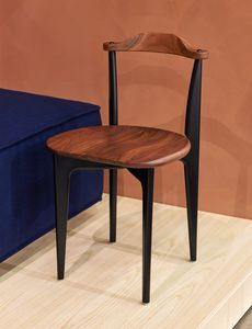 silla de diseño escandinavo / de roble / de nogal / de abedul