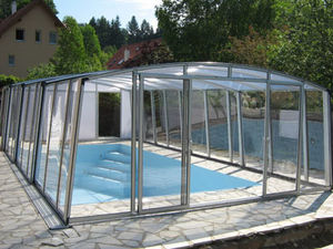 cubierta para piscina alta