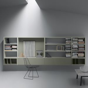 biblioteca de pared