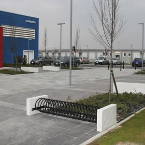 aparcabicis de suelo