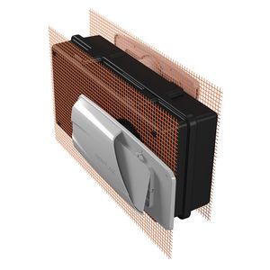 placa de ventilación de pared