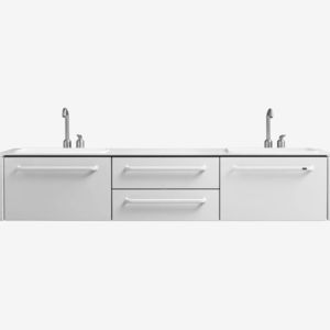 mueble de lavabo doble