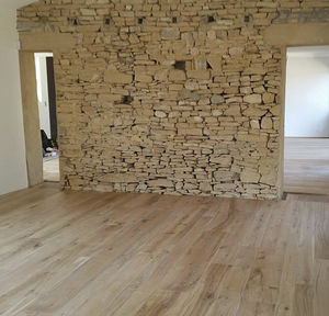 parquet multicapa / para pegar / flotante / de roble