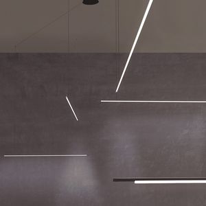 lámpara suspendida / contemporánea / de aluminio / de policarbonato