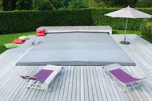 cubierta para piscina con barras