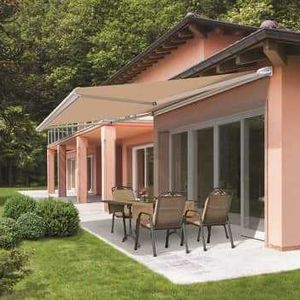 toldo con cofre / manual / motorizado / para terraza