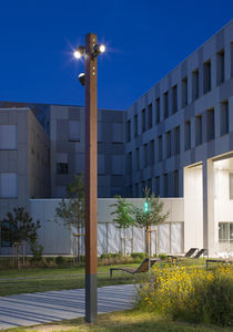 mástil de iluminación / de acero galvanizado / de madera