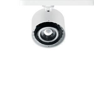 iluminación sobre riel LED / redonda / de aluminio / para el sector servicios