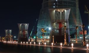 bolardo de iluminación urbano
