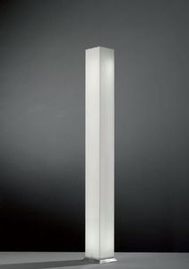 columna luminosa contemporánea / de acero inoxidable pulido / de Plexiglas® / de tubo fluorescente