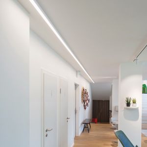 perfil de iluminación de techo