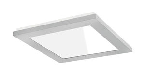 luminaria empotrable de techo / fluorescente / cuadrada / de baño