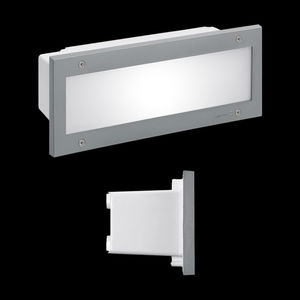 luminaria empotrable de pared / fluorescente compacta / LED / rectangular