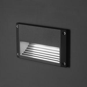luminaria empotrable de pared
