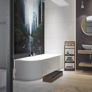 bañera de esquina