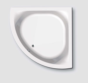 bañera encastrable / de esquina / de fibra acrílica