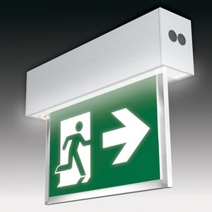 iluminación de emergencia rectangular