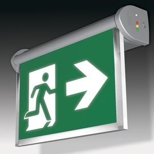 iluminación de emergencia rectangular