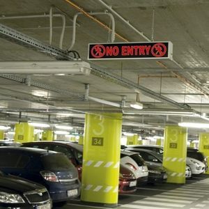 letrero de seguridad para garaje