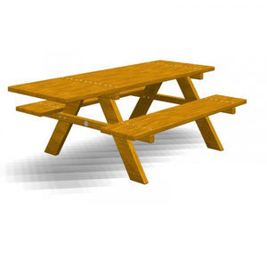 mesa de pícnic contemporánea