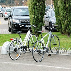 aparcabicis de suelo