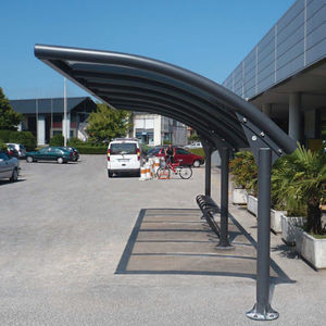 marquesina para bicicletas de acero