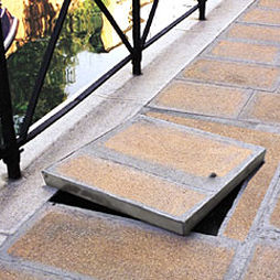 tapadera de inspección de acero galvanizado