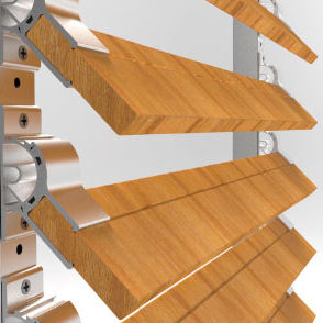 panel de ocultación de madera