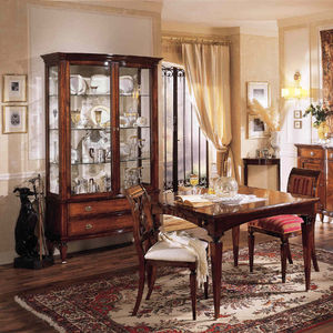 vitrina aparador de estilo / de madera / de vidrio