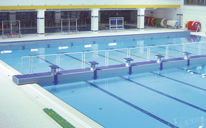 taco de salida para piscina pública