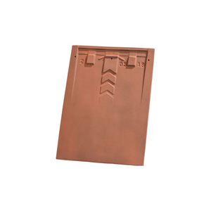 teja plana / de arcilla / marrón / gris