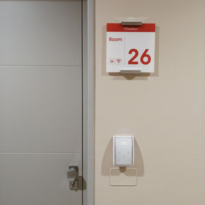 placa de señalización de pared