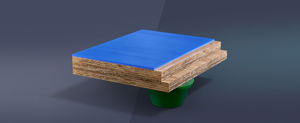 pavimento deportivo sintético / de madera / de interior / para sala polideportiva