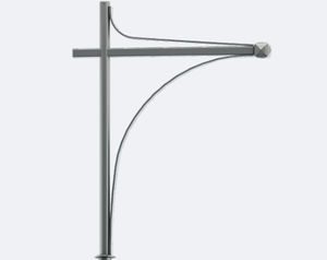 consola para poste de iluminación acero