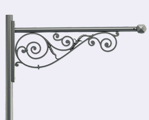 consola para poste de iluminación de acero