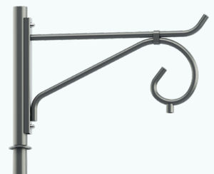 consola para poste de iluminación de acero