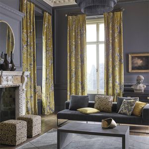 tela para cortinas / con motivos de la naturaleza / con motivos animales / de lino