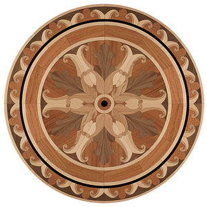 medallón de parquet macizo