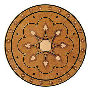 medallón de parquet macizo
