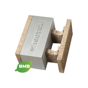 bloque de encofrado de hormigón madera